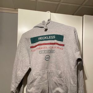 Grey Young and Reckless Hoodie
